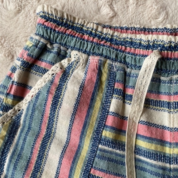 REWIND Linen Blend Shorts Lace Pastel - Picture 2 of 5